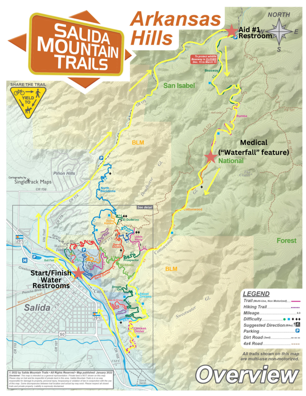 FIBike 2024 Course Map - Salida Mountain Trails