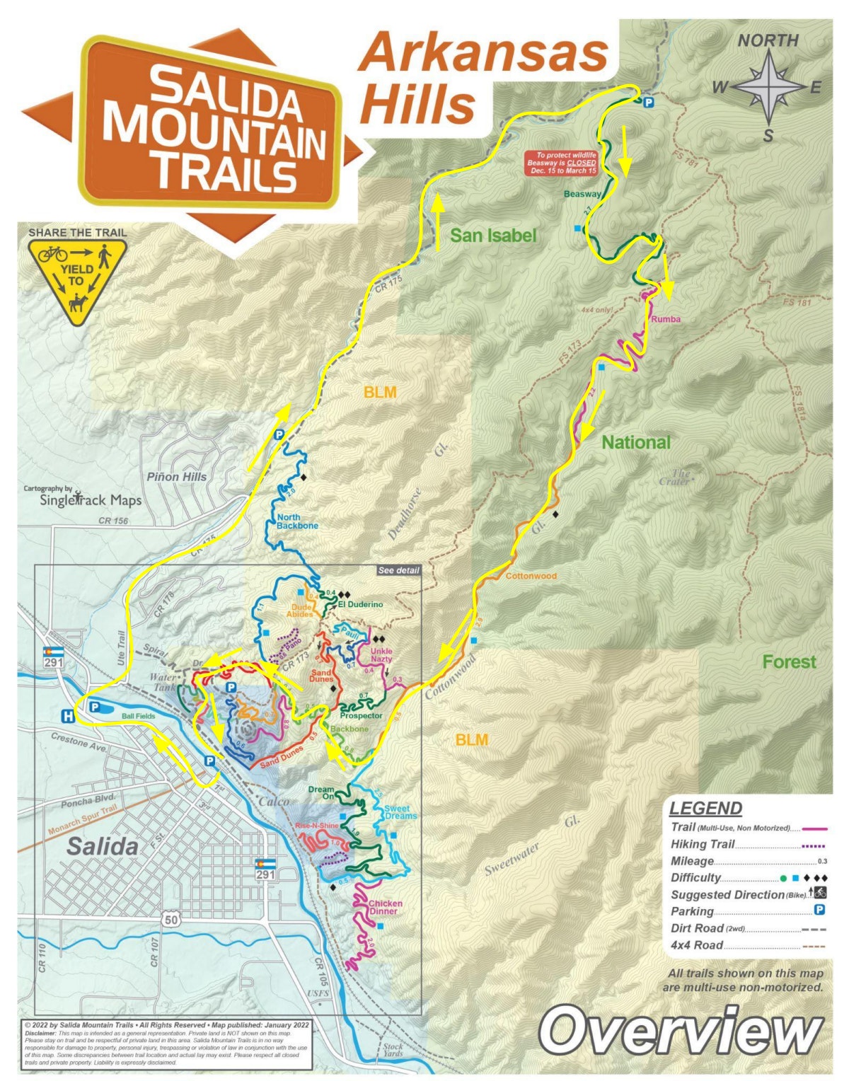 banana belt course map 2023 - Salida Mountain Trails